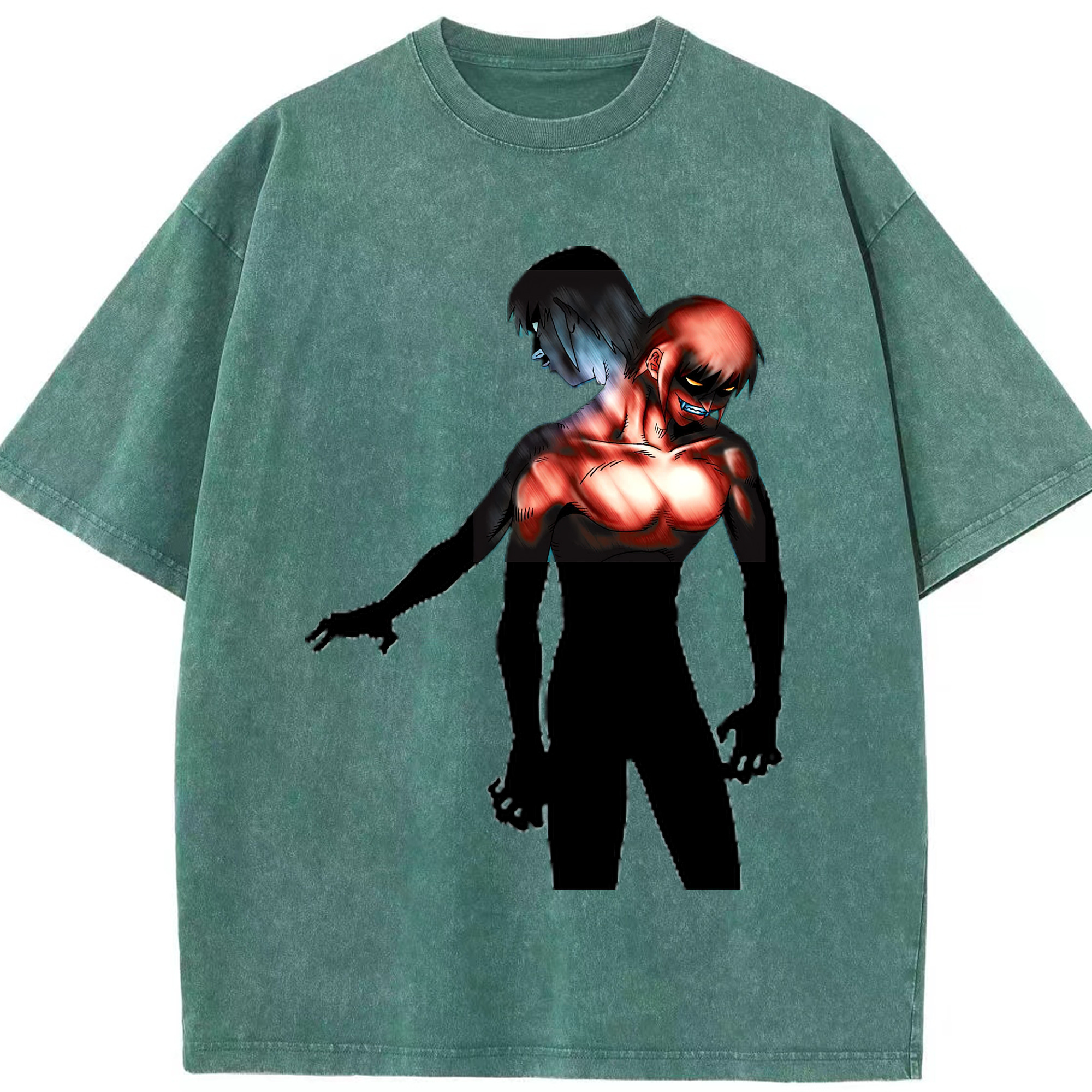 （画像用） 遊☆戯☆王 Yu-Gi-Oh! 綿100% ヴィンテージ風 半袖Tシャツ（フロントプリント）